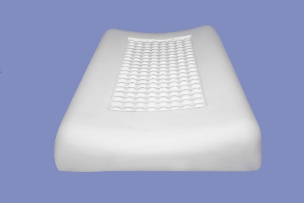 Viskoelastisches Kopfkissen viscoelastisches Nackenstützkissen mit Massage Noppen druckentlastend Visco Visko 80 x 40 x 11 cm Memory Foam wellenförmig