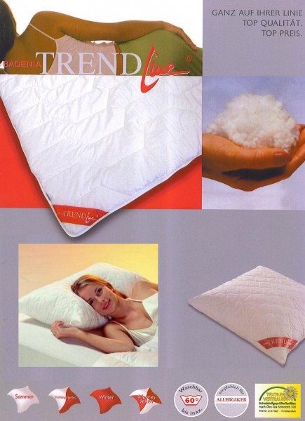 Allergiker Microfaser Kugelfüllung Kopfkissen / Schlafkissen 80x40 oder 80x80 cm Alternative Daunenkissen