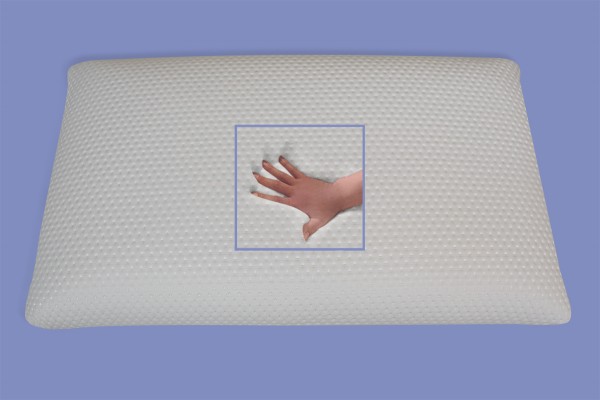 Orthopädisches Gel Gelschaum Reise Kopfkissen Kinderkissen Reisekissen 40x24x12 cm für Kinder Urlaub und Reise