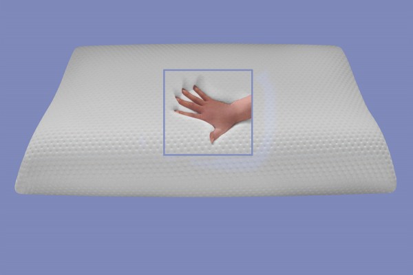 Orthopädisches WAVE Gel / Gelschaum Nackenstützkissen / Nackenkissen / Kopfkissen 80x40 cm Wellenkissen