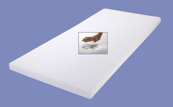 Viscoelastische Matratzenauflage "Relax" Topper Auflage für Matratze Höhe 4 + 5 + 7 cm RG 85 Visco / Visko mittel H2