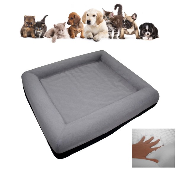 Gel foam bedsore dog bed cat bed 63x56x12 cm memory foam moisture protection pet basket cat pads pressure-relieving