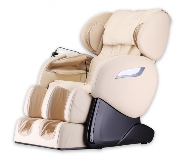 Massagesessel F2000 creme weiss beige mit Zero Gravity Rollentechnik Heizung Fußmassage Beinmassage Armmassage günstig