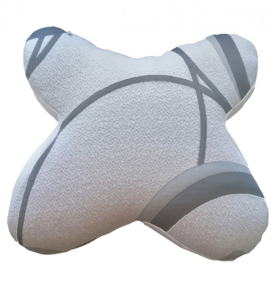 Komplett waschbares Gel Gelschaum Schmetterlingskissen Seitenschläferkissen Bauchschläferkissen X förmiges Kopfkissen 48x45x13 cm
