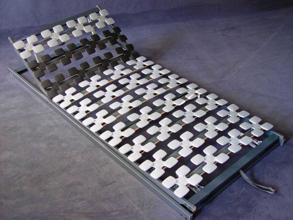 5 Zonen Tellerfeder Lattenrost / Teller Lattenrahmen "Ergostar" mit oder ohne Kopf / Fußteil Verstellung günstig