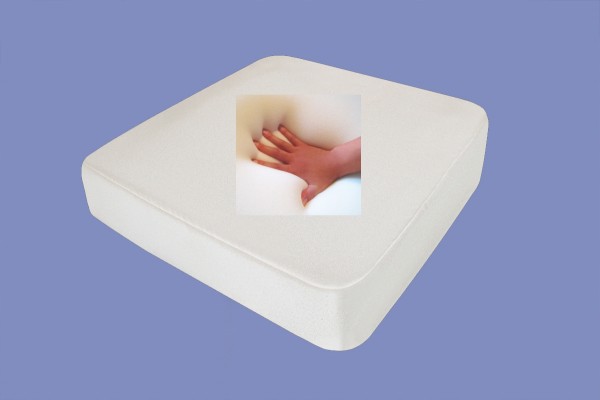 Gel Gelschaum Inkontinenz und Outdoor Sitzkissen wetterfest schwarz / weiss Sitzpolster für Außen Gartenmöbel Altenpflege Kissen 40x40x10 / 52x45x10 cm RG 60 / 85