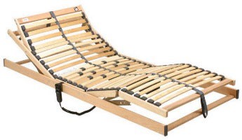 Elektrischer 5 Zonen Motor Lattenrost Lattenrahmen 28 Federholzleisten geeignet als Aufstehhilfe günstig