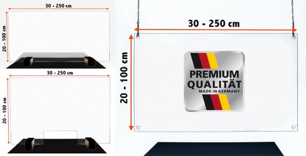 Acrylic glass Cough / spit protection wall against viruses Counter top antivirus Infection Sneeze protections splash guard desired for checkout counters Sales areas