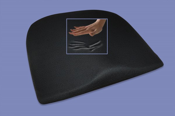 Visco Anti Dekubitus Sitzkissen Visko Keilkissen für Bürostuhl Rollstuhl Chefsessel schwarz 41x38x8 cm RG 60