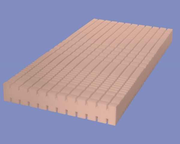 7 Zonen Kaltschaum Matratze Air Condition Höhe 18 o. 22 cm RG 60 Schaumstoff mit 3D Würfelschnitt günstig