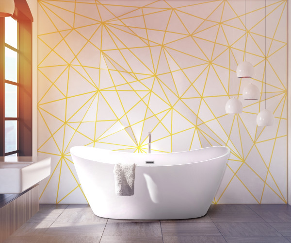 Freistehende Whirlpool Badewanne Oslo 180x90 cm mit 12 Massage Düsen mit LED Luxus Spa für Bad günstig