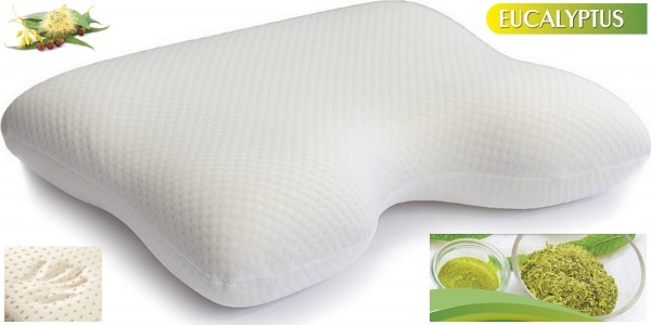 Gel Gelschaum Eucalyptus Seitenschläferkissen Kopfkissen für Seitenschläfer Gelkissen Memory Foam Schaum 55 x 40 x 11 cm